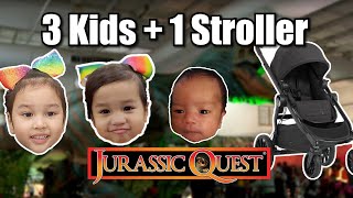 Family Vlog | Jurassic Quest Calgary 2023 | Family of 5 Outing with Newborn