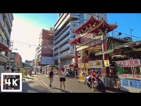Distrito Wanhua de Taipei: Templo Longshan e ruas estreitas em Taiwan | 4K