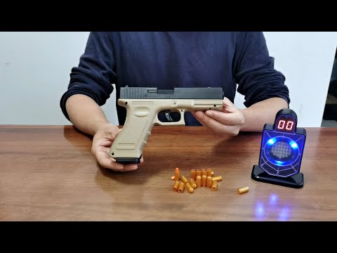 Glock Auto Shell Ejection Blowback Laser Toy Gun Unboxing 2024