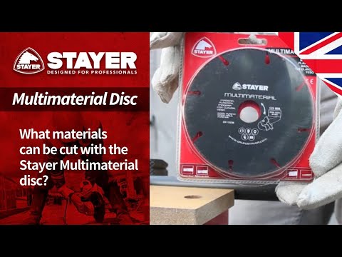 What materials can be cut with the Stayer Multimaterial disc?