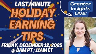 Last Minute Amazon Influencer Tips to Maximize Your Holiday Earnings (Finish 2025 Strong!)