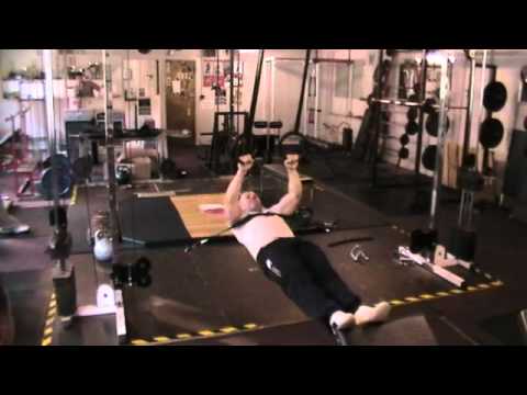 Marty McManus performs the Van Merkom Row (Centaur Fitness)