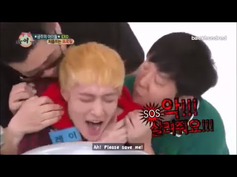 [ENGLISH SUB] Lay's sensitive neck!! @ Weekly Idol