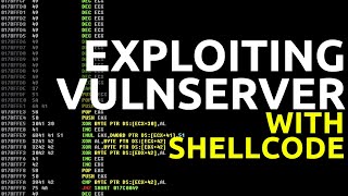 Download the video "VULNSERVER Exploit: HTER w/ Assembly & Shellcode"