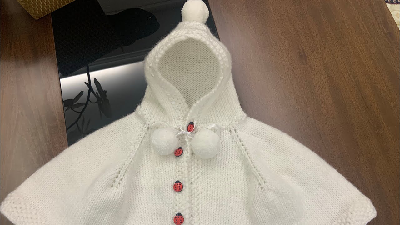 Capinha em tricô para bebê 0 a 3 meses