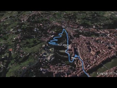 Firenze Urban Trail -  45km, percorso in 3D