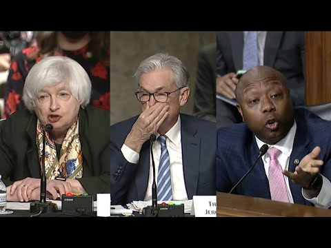 IRS reporting, spending & inflation, Sen Tim Scott Questions Fed Powell & Treasury Sec. Yellen