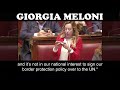Extraordinary Speech By Giorgia Meloni On UN Global Compact In Italian Parliament English Subtitles