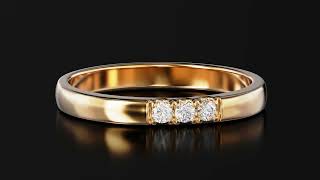 Золотое кольцо с бриллиантами. Артикул 750793  размер 16 - Фото 4