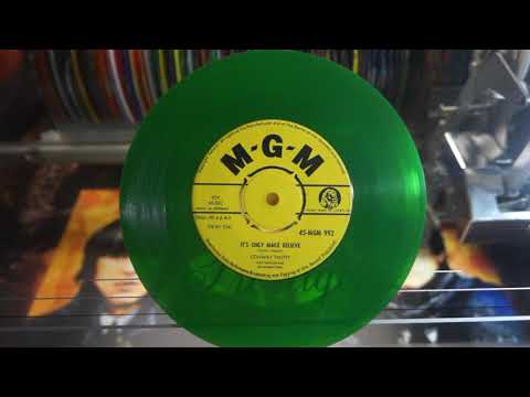 Jonnie's Jukebox Plays: It's Only Make Believe - Conway Twitty 1958 Green Vinyl 7" Record
