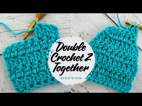 Double Crochet Two Together |.DC2Tog | How to Decrease (dec) for Beginners | Hope Corner Farm