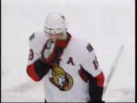 Spezza Sets up OT Winner Vs Leafs- Preseason 2007