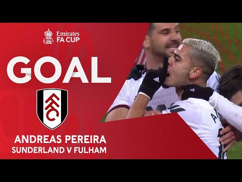 GOAL | Andreas Pereira | Sunderland 0-2 Fulham | Fourth Round Replay | Emirates FA Cup 2022-23