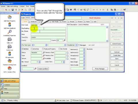 Preparing a property for valuation in PCHomes V4 Preparing a property for valuation in PCHomes V4