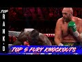 Top 5 Tyson Fury Knockouts | Top Rank'd