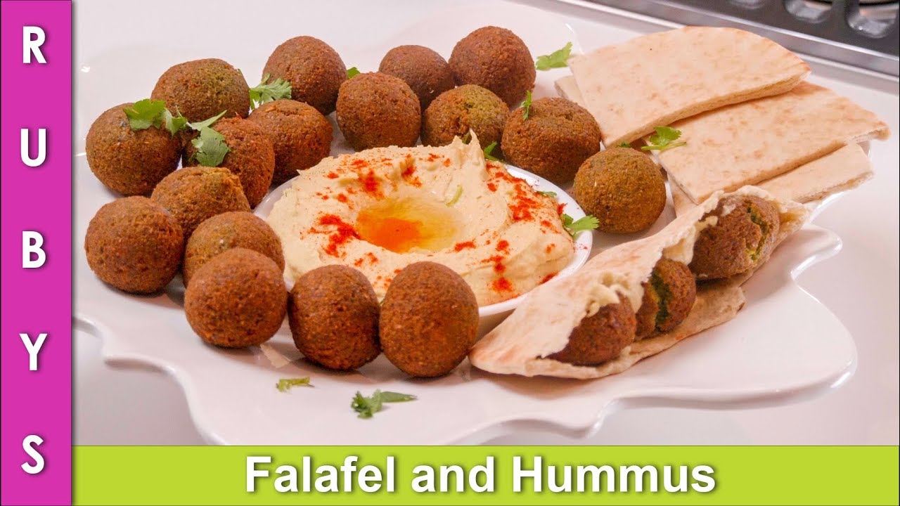 Falafel and Hummus Mediterranean Recipe in Urdu Hindi - RKK