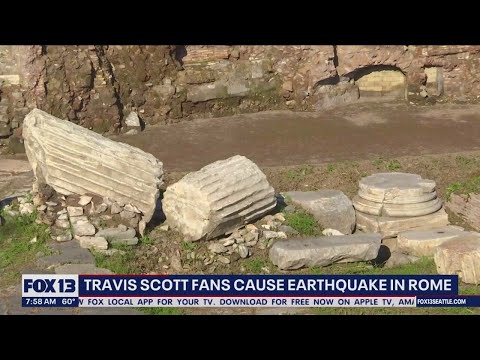 Travis Scott fans cause earthquake in Rome