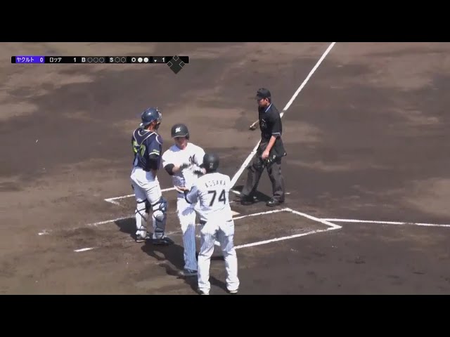 【ファーム】マリーンズ・ドミンゲスが好調をアピールする2試合連続アーチ!! 2018/4/13 M-S(ファーム)