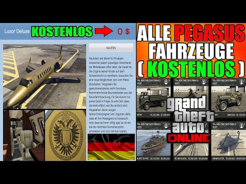GTA 5 ONLINE ALLE PEGASUS FAHRZEUGE KOSTENLOS BEKOMMEN