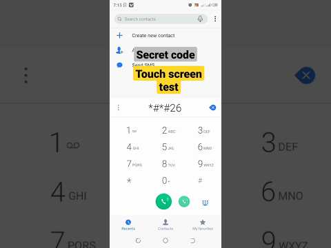 secret code||touch screen test #screenshot #touch #screen #android #tricks