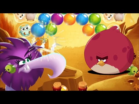 AB POP Angry Birds Level 371-374 game play hard level Win Win with high score!