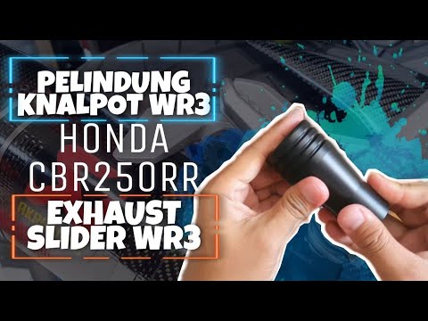 PELINDUNG KNALPOT WR3 UNTUK HONDA CBR250RR || EXHAUST SLIDER WR3