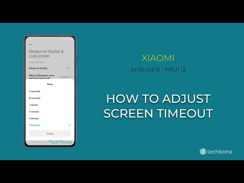 How to Adjust Screen Timeout - Xiaomi [Android 11 - MIUI 12]