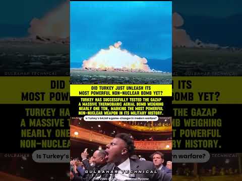 Turkey New Super Weapon | GAZAP Bomb Tests SHOCK the World! | Most Powerful Non-Nuclear Bomb 🤯💥