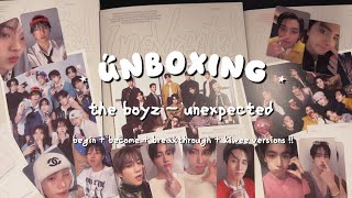 Download lagu the boyz unexpected album unboxing ⭑ begin   become   breakthrough   kiwee versions !! mp3