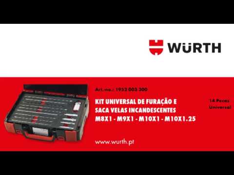 ToolCompass - KIT Universal de Furação e Saca Velas Incandescentes M8 - M10 (Art. Nr. 1952003300)