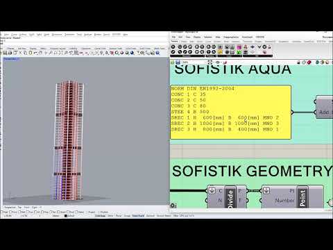 03_Grasshopper, Karamba3D and Sofistik - Parametric Design of High-Rise Building using  - Outriggers