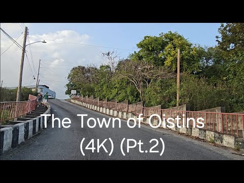 Driving in Barbados - The Town of Oistins (Part.2) (4K)
