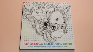 Flip Through Pop Manga Coloring Book By CAMILLA D