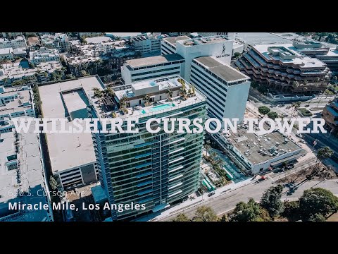 4K Drone footage of New LA High Rise Apartments