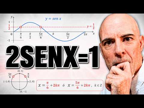 ECUACIÓN TRIGONOMÉTRICA CON EL SENO 2senx=1 Trigonometría Básica