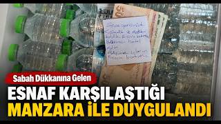 Sabah Dükkanına Gelen Esnaf Karşılaştığı Manzara İle Duygulandı