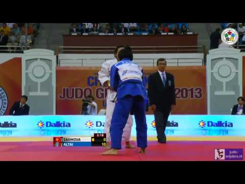 Judo 2013 Grand Prix Ulaanbaatar: Saiimova (KGZ) - Altai (MGL) [-57kg] bronze