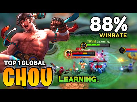 Chou New King! Offlaner Perfect Gameplay [Top 1 Global Chou] By Learning - Mobile Legend