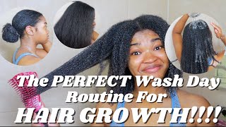 The PERFECT Wash Day Routine for HAIR GROWTH!!! | SUPER DETAILED!!!