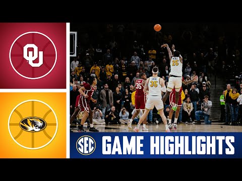 Oklahoma Sooners at Missouri Tigers  | Game Highlights | 2026 SEC Men's Basketball