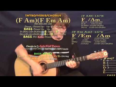 Holy Key (DJ Khaled) Guitar Lesson Chord Chart - Capo 4th