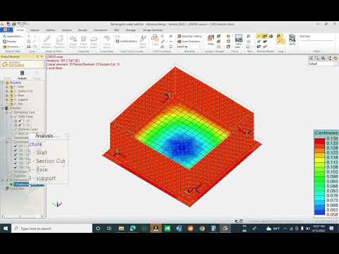 Rectangular Water Tank Design Report in Graitec Advance Design Part1