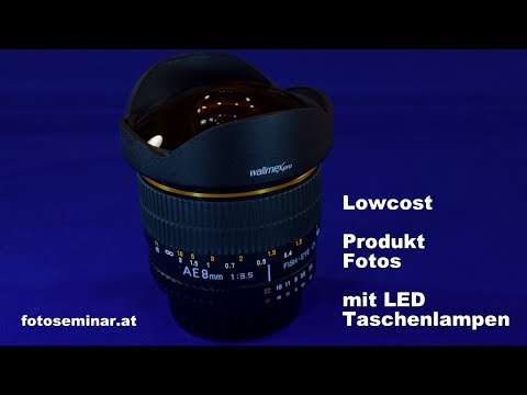 fotoseminar.at - Produkt Fotografie mit LED Taschenlampen - Harald Mizerovsky erklärt Fotografie