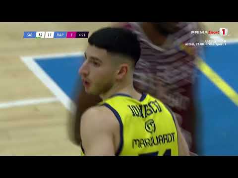 Liga Naţională de baschet: CSU Sibiu - Rapid 74-78. Meci integral