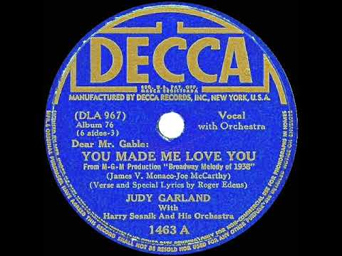 1937 HITS ARCHIVE: You Made Me Love You (Dear Mr. Gable) - Judy Garland