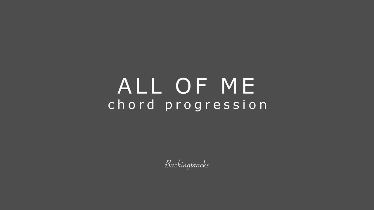 All Of Me chord progression no piano   Backing Track Play Along Jazz Standard Bible