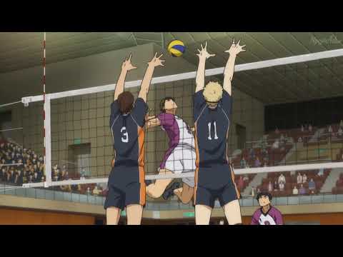 Tsukishima blocks Ushijima | Haikyuu!! Epic Moment  Engsub 1080p 60FPS