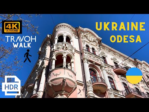 Odesa, Ukraine 🇺🇦 Walking Tour | City Ambience ASMR | 4K HDR | Ultra HD Travel