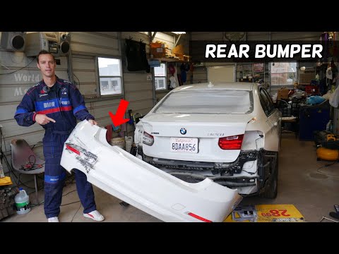 BMW F30 F31 REAR BUMPER COVER REMOVAL REPLACEMENT BMW 316i 318i 320i 328i 330i 335i 340i 316d 318d