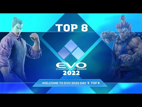 EVO 2022 Tekken 7, Top 8 || Arslan Ash, Knee, Super Akouma, KHAN, Jeondding,  Meo-IL, Rangchu, Pinya
